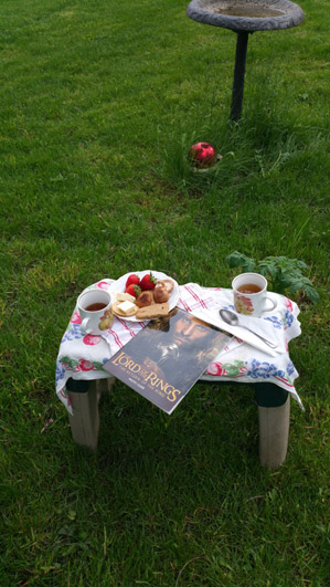 Hobbit Tea Party in Garden